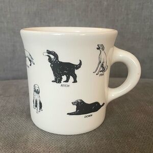 Fishs Eddy Dog Breeds Commands Coffee Mug